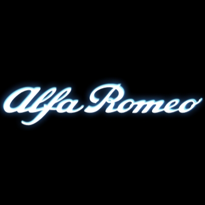 Alfa Romeo ORIGINAL White Color LOGO PROJECTOT LIGHTS Nr.04 (quantity  1 =  2 Logo Film /  2 door lights)