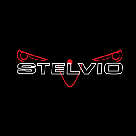 LUCES DE PROYECTOR LOGO Alfa Romeo Stelvio Nr.97 (cantidad 1 = 2 Película con Logo / 2 luces de puerta)