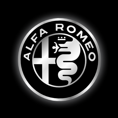Alfa Romeo LOGO PROJEKTOT LIGHTS Nr.22 (Menge 1 = 2 Logo Film / 2 Türlichter)