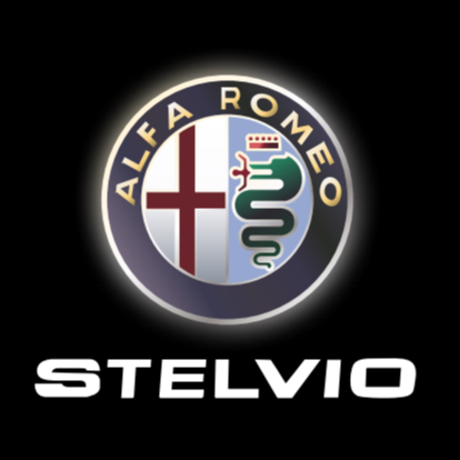 Alfa Romeo Stelvio LOGO PROJECTOT LIGHTS Nr.95 (quantità 1 = 2 Logo Film / 2 luci porta)