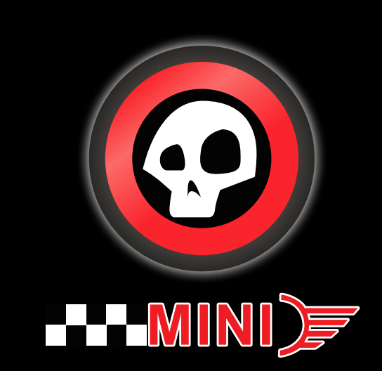 MINI LOGO PROJECTOR LIGHTS Nr.11 (Menge 1 = 2 Logo Film / 2 Türlichter)