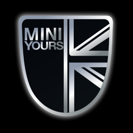 MINI  BRITISH NATIONAL FLAG WITH MINI  LOGO PROJECROTR LIGHTS Nr.36 (quantity  1 =  2 Logo Film /  2 door lights)