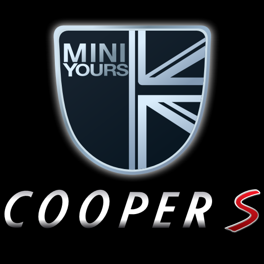 MINI COOPER S LOGO PROJECROTR أضواء Nr.38 (الكمية 1 = 2 شعار فيلم / 2 أضواء الباب)