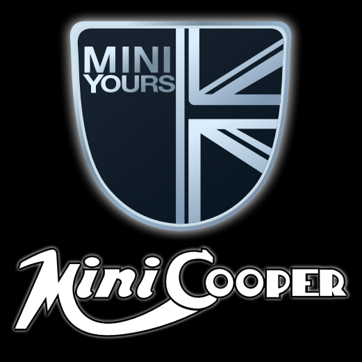 MINI COOPER LOGO PROJECROTR LIGHTS Nr.41 (الكمية 1 = 2 شعار فيلم / 2 مصباح باب)