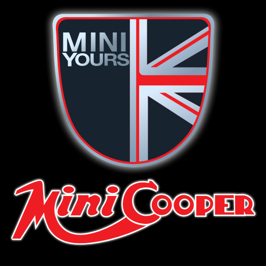 MINI COOPER LOGO PROJECTOR LIGHTS Nr.40 (Menge 1 = 2 Logo Film / 2 Türlichter)