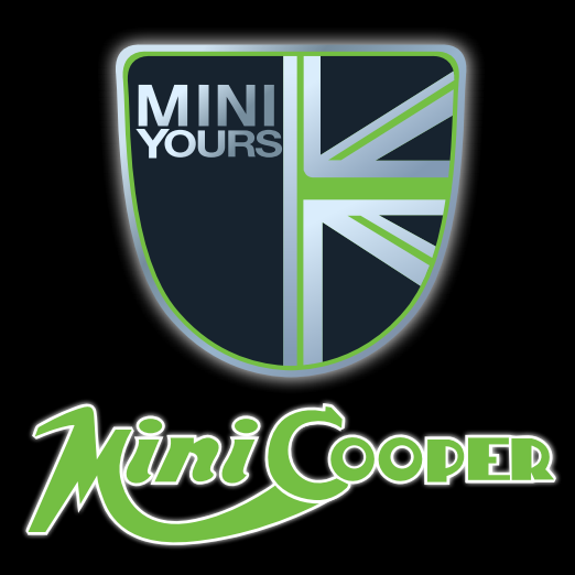 LUCES DE PROYECTOR CON LOGO MINI COOPER Nr.42 (cantidad 1 = 2 Película de logotipo / 2 luces de puerta)