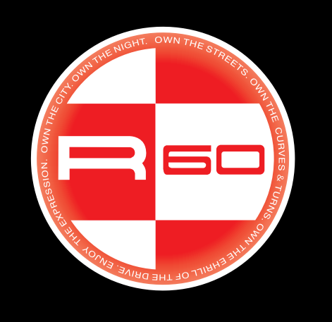 MINI R 60 LOGO PROJECROTR LIGHTS Nr.155 (quantité 1 = 2 Logo Film / 2 feux de porte)