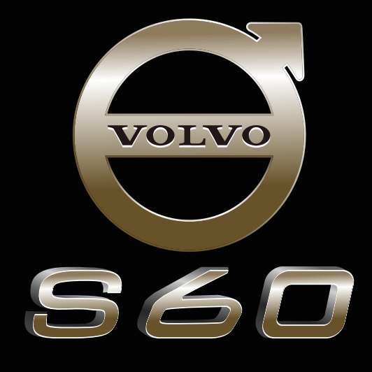 Volvo S 60  LOGO PROJECROTR LIGHTS Nr.117 (quantity  1 =  2 Logo Film /  2 door lights)