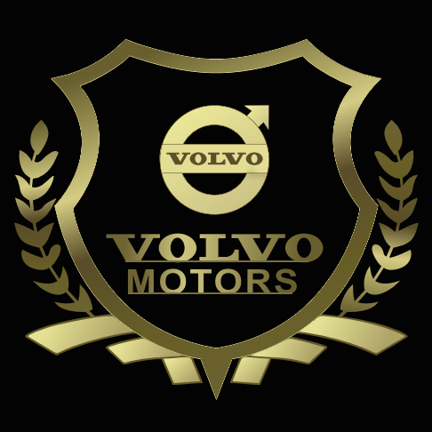 Volvo Original logo PROJECROTR LIGHTS Nr.99 (quantity  1 =  2 Logo Film /  2 door lights)