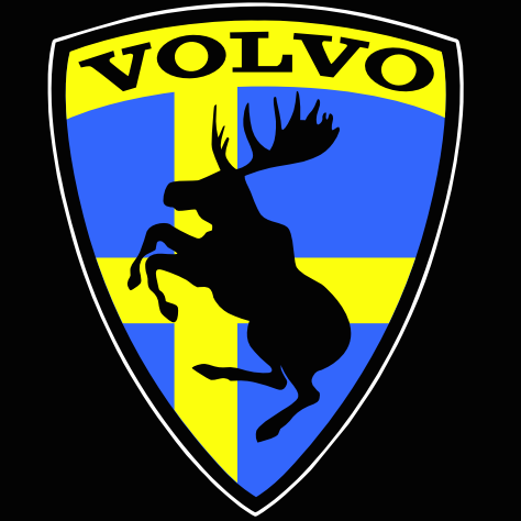 Volvo LOGO PROJECROTR LIGHTS Nr.66 (Menge 1 = 2 Logo Film / 2 Türlichter)