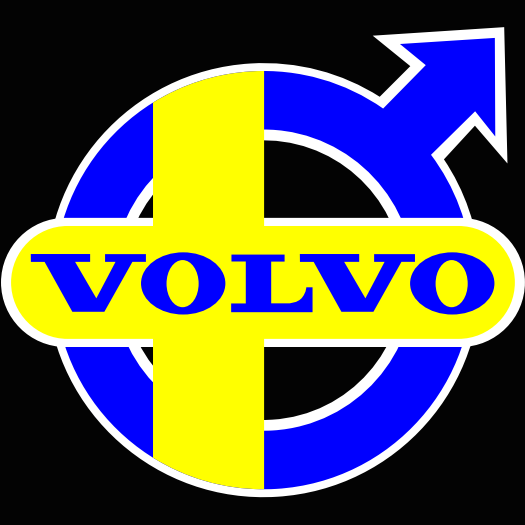 Volvo Original  LOGO PROJECROTR LIGHTS Nr.63 (quantity  1 =  2 Logo Film /  2 door lights)