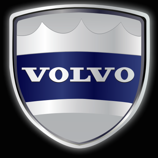 Volvo LOGO PROJECTOR LIGHTS Nr.58 (الكمية 1 = 2 شعار فيلم / 2 مصباح باب)