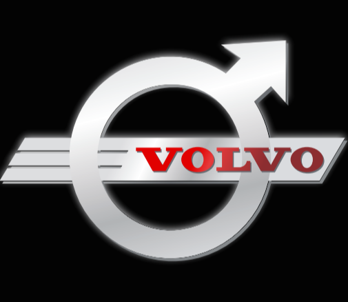 LUCI PROIETTORI LOGO Volvo Nr.54 (quantità 1 = 2 Logo Film / 2 luci porta)