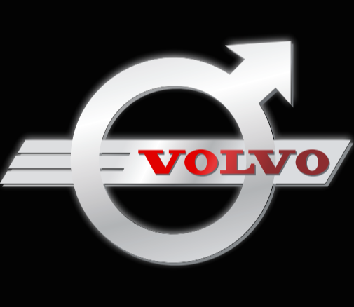 Volvo LOGO PROJECROTR LIGHTS Nr.54 (Menge 1 = 2 Logo Film / 2 Türleuchten)