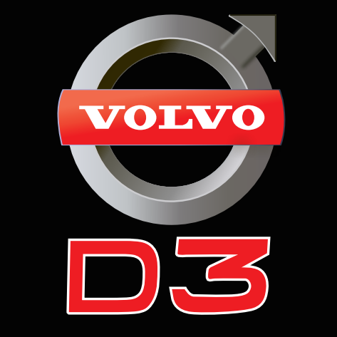 Volvo  D3 LOGO PROJECROTR LIGHTS Nr.27 (quantity  1 =  2 Logo Film /  2 door lights)