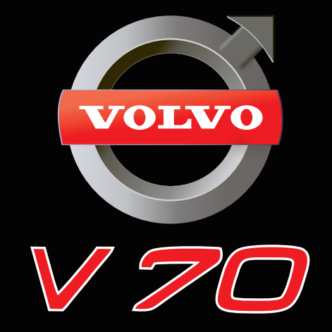 Volvo V 70  LOGO PROJECROTR LIGHTS Nr.24 (quantity  1 =  2 Logo Film /  2 door lights)