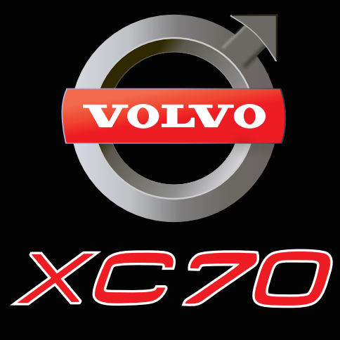 XC70 LOGO PROJECROTR LIGHTS Nr.17 (quantità 1 = 2 Pellicole logo / 2 luci porta)