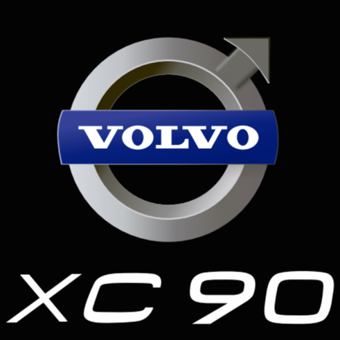 XC 90 LOGO PROJECROTR LIGHTS Nr.11 (quantità 1 = 2 Pellicole logo / 2 luci porta)
