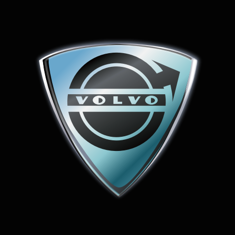 Volvo LOGO PROJECRTR LIGHTS Nr.07 (Menge 1 = 2 Logo Film / 2 Türlichter)