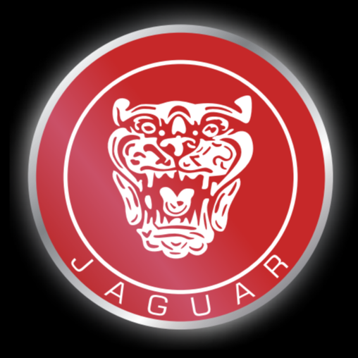 JAGUAR Red Color LOGO PROJECROTR LIGHTS Nr.17 (quantity 1 = 1 sets/2 door lights)