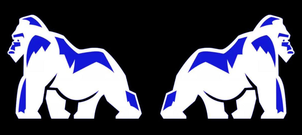 King Kong Logo Nr.224 (quantità 1 = 2 Logo Films /2 luci porta)