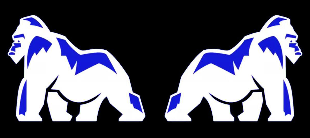 King Kong Logo Nr.224 (quantità 1 = 2 Logo Films /2 luci porta)